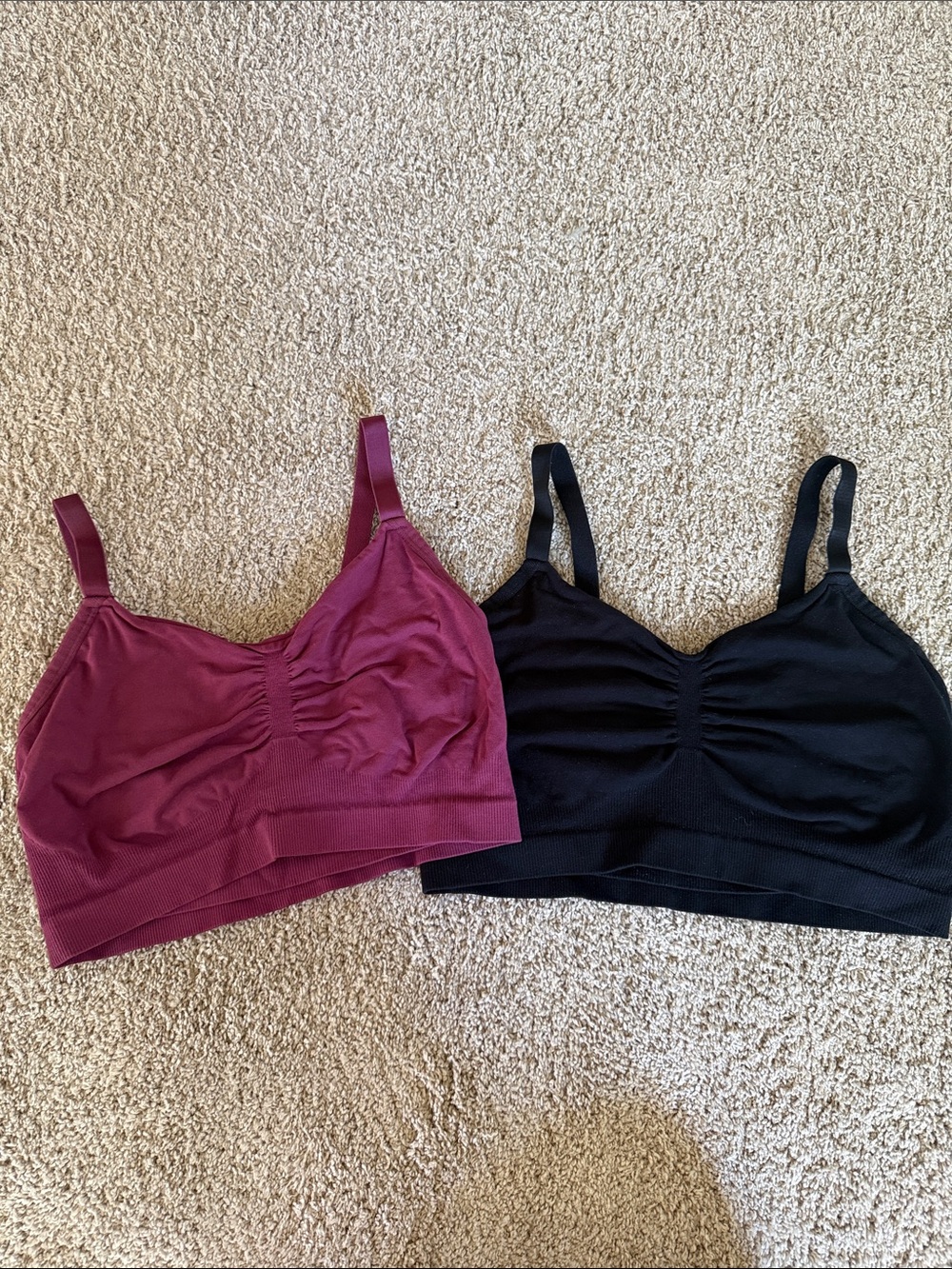 2 Kindred Bravely Sublime Sleep Pumping Bras - Plum and Black in M Busty